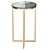 Elegant Gold Glass Side Table 3D model small image 1