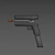 Polygon Pistol 3D model small image 2