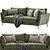 Skyler 3 Seater Fabric Sofa- Maximum Comfort and Style 3D model small image 2