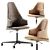 Reflex Vela Chair: Modern, Lowpoly Design 3D model small image 1