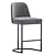 Designer Bar Stool: Williams - 3 Colors 3D model small image 3