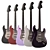 Fender-inspired Electric Guitar | High Detail, 5 Color Options 3D model small image 1
