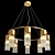Elegant Cesana Chandelier with Metal and Glass Design 3D model small image 2