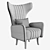 Modern Davis Armchair: Stylish & Comfy 3D model small image 3