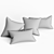  Luxury Decor Cushions: Exclusive Jim Thompson & Pierre Frey Fabrics! 3D model small image 3