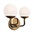Mid Century Brass LED Wall Sconce 3D model small image 1