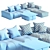 Sleek Pixel N_15: Stylish Modular Sofa 3D model small image 7