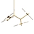 Elegant Gold Agnes Chandelier 3D model small image 1