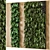 Wooden Base Vertical Garden - Set 581 3D model small image 1