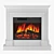 Deluxe Electric Fireplace Newport Jupiter 3D model small image 2