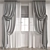Luxury Velvet Curtain for Elegant Home Decor 3D model small image 1
