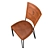 Vintage Canvas and Leather Liverpool Chair 3D model small image 4