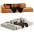 Boca Navi Modular Sofa: Sleek and Stylish Comfort 3D model small image 1