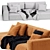 Boca Navi Modular Sofa: Sleek and Stylish Comfort 3D model small image 7