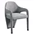 Elegant Marilyn Dining Chair 3D model small image 2