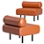 Luxury Cabin Leather Seat 3D model small image 1