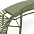 Palissade Park Dining Bench: Outdoor Modular Seating 3D model small image 4