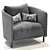 Blendy Lounge: Stylish Armchair for Ultimate Comfort 3D model small image 1