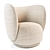 Cozy Curves Lounge Chair 3D model small image 1