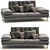 Elegant Tufted Sofa - Bucci 3D model small image 1