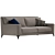 Sleek Contemporary Sofa 3D model small image 2