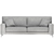 Sleek Contemporary Sofa 3D model small image 3