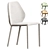Modern Minimalist DUMBO Fabric Chair 3D model small image 1
