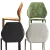 Modern Minimalist DUMBO Fabric Chair 3D model small image 5