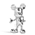 Playful Mickey Sculpture for Cheerful Décor 3D model small image 1