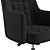 Sleek Black Office Chair with Wheels - Flash Furniture 3D model small image 4