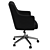 Sleek Black Office Chair with Wheels - Flash Furniture 3D model small image 5