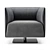 Dodi Armchair: Italian Luxury at Home 3D model small image 2