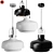 Copenhagen M Chandelier - Classic Elegance in Black or White 3D model small image 1