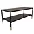 Sleek Black Glass Coffee Table - IKEA ÄSPERÖD 3D model small image 2