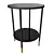 Sleek Black Glass Coffee Table - IKEA ÄSPERÖD 3D model small image 3
