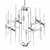 Elegant Metal Pillar Chandelier 3D model small image 1