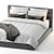 Hudson Upholstered Bed: Stylish Elegance for Your Bedroom 3D model small image 2