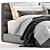 Hudson Upholstered Bed: Stylish Elegance for Your Bedroom 3D model small image 3