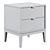 Fjord Nightstand: Sleek and Stylish Storage 3D model small image 4