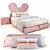 Bear Bed for Kids | 1600x2000mm Mattress Size 3D model small image 1