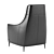 Stylish Alto Chair: Textile, Leather, or Combination 3D model small image 4