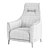 Stylish Alto Chair: Textile, Leather, or Combination 3D model small image 5