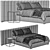 Modena Extended Vertical Bed 3D model small image 4