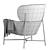 Modern and Stylish SP01 Caristo Armchair 3D model small image 6