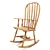 Rustic Wooden Chair 3D model small image 1