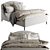 Elegant Lafayette Mist Queen Bed 3D model small image 2