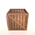 Wooden PBR Box 3D model small image 1