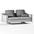 Poltrona Frau Mood Sofa - Elegant and Stylish 3D model small image 4