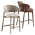 Elegant Oleandro Bar Chair by Calligaris 3D model small image 1