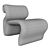 Elegant Etcetera Easy Chair 3D model small image 1